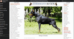 Desktop Screenshot of dobermann-review.com