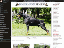 Tablet Screenshot of dobermann-review.com